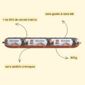 ALIMENT COMPLET POUR CHIENS POULET/SAUMON
